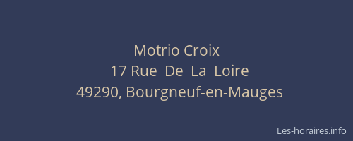 Motrio Croix
