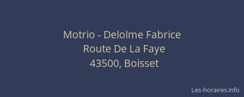 Motrio - Delolme Fabrice