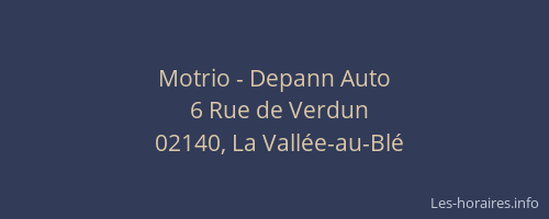 Motrio - Depann Auto