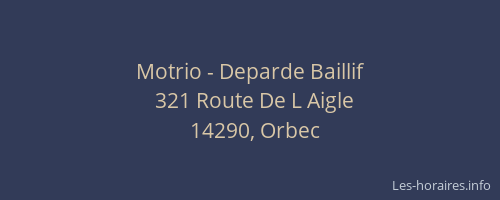 Motrio - Deparde Baillif