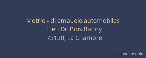 Motrio - di emauele automobiles