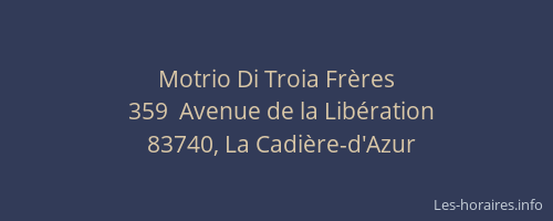 Motrio Di Troia Frères