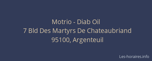 Motrio - Diab Oil