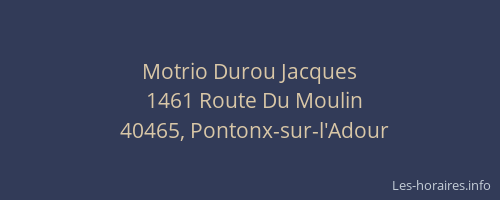 Motrio Durou Jacques