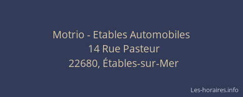 Motrio - Etables Automobiles