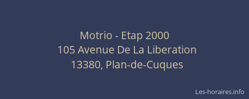 Motrio - Etap 2000