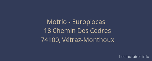 Motrio - Europ'ocas