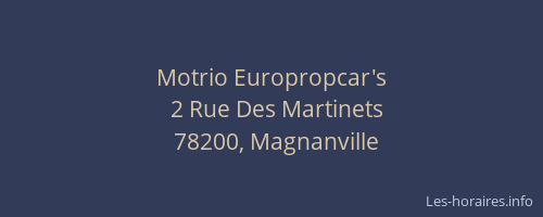 Motrio Europropcar's