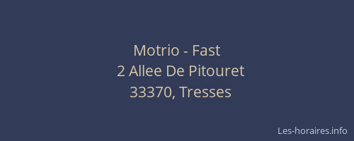 Motrio - Fast