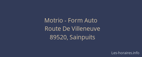 Motrio - Form Auto