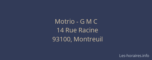 Motrio - G M C