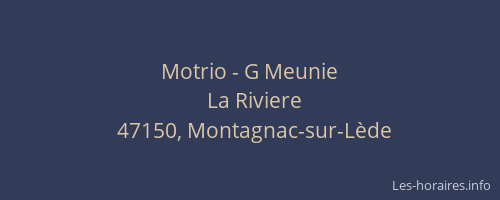 Motrio - G Meunie