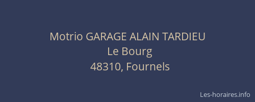 Motrio GARAGE ALAIN TARDIEU