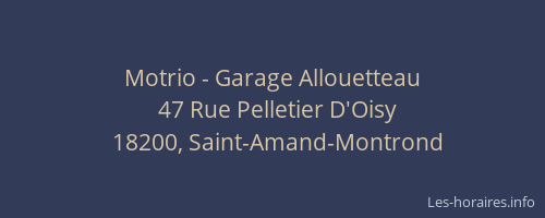 Motrio - Garage Allouetteau
