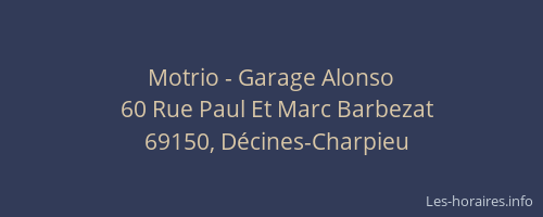Motrio - Garage Alonso