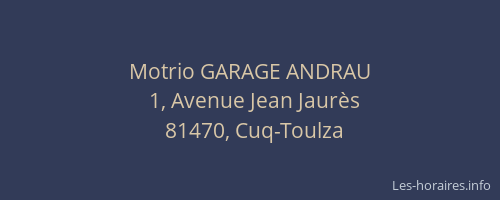 Motrio GARAGE ANDRAU