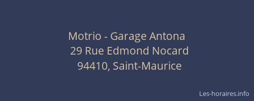 Motrio - Garage Antona
