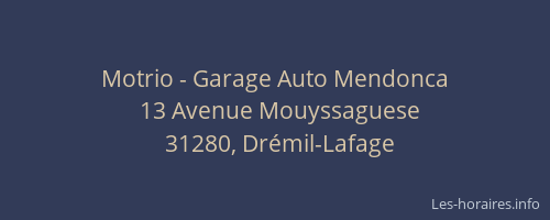 Motrio - Garage Auto Mendonca
