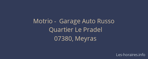 Motrio -  Garage Auto Russo