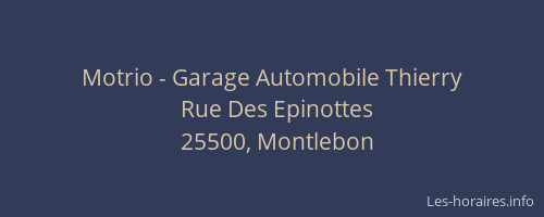 Motrio - Garage Automobile Thierry