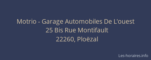 Motrio - Garage Automobiles De L'ouest