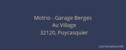 Motrio - Garage Berges