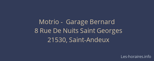 Motrio -  Garage Bernard