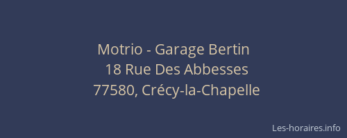 Motrio - Garage Bertin