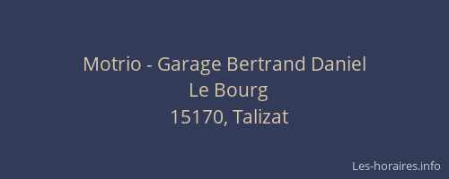 Motrio - Garage Bertrand Daniel