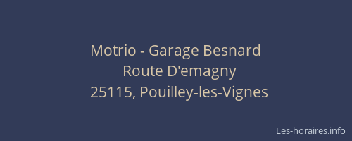 Motrio - Garage Besnard