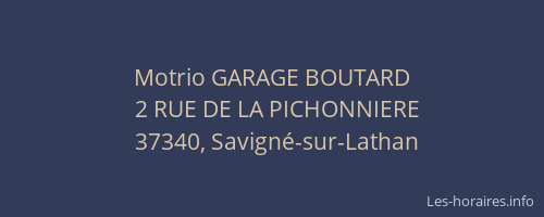 Motrio GARAGE BOUTARD