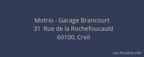 Motrio - Garage Brancourt