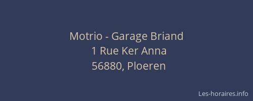Motrio - Garage Briand