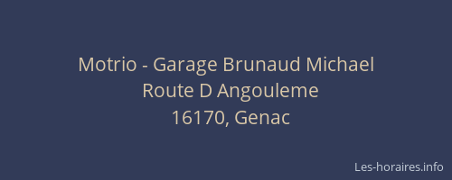 Motrio - Garage Brunaud Michael