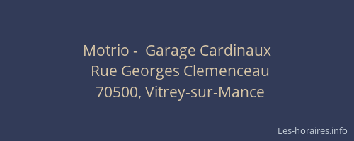 Motrio -  Garage Cardinaux