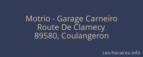 Motrio - Garage Carneiro