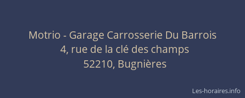 Motrio - Garage Carrosserie Du Barrois