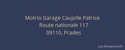 Motrio Garage Caujolle Patrice