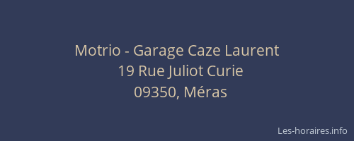 Motrio - Garage Caze Laurent