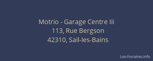 Motrio - Garage Centre Iii