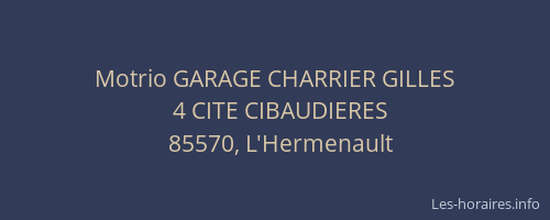 Motrio GARAGE CHARRIER GILLES