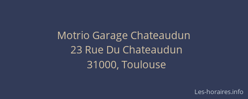 Motrio Garage Chateaudun