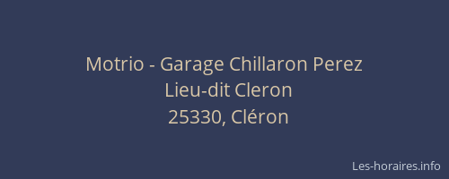 Motrio - Garage Chillaron Perez