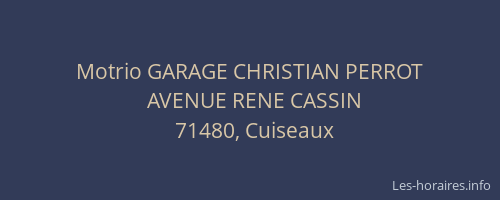 Motrio GARAGE CHRISTIAN PERROT