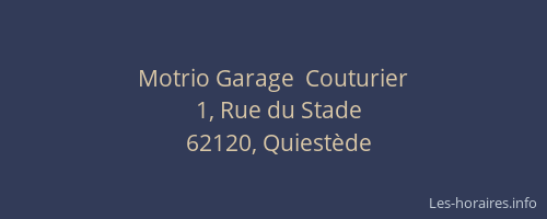 Motrio Garage  Couturier