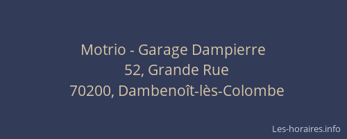 Motrio - Garage Dampierre