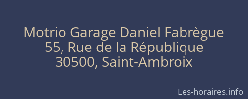 Motrio Garage Daniel Fabrègue