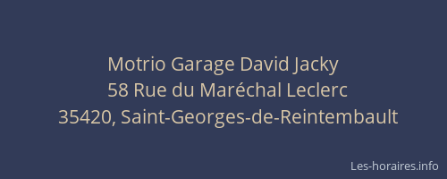 Motrio Garage David Jacky