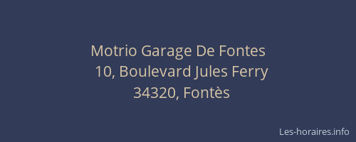 Motrio Garage De Fontes
