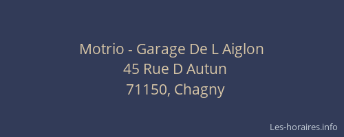Motrio - Garage De L Aiglon